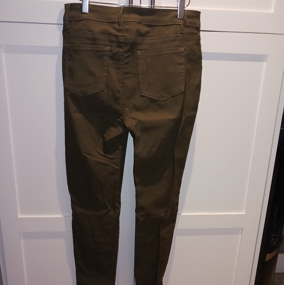 New Green High Waisted Skinny Jeans - Picture 7 of 12
